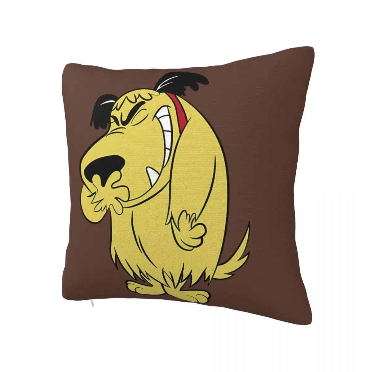 Laughing Muttley Wacky Races Pillowcase Printed Fabric Cushion Cover Decorations Throw Pillow Case Cover Home Square 40X40cm