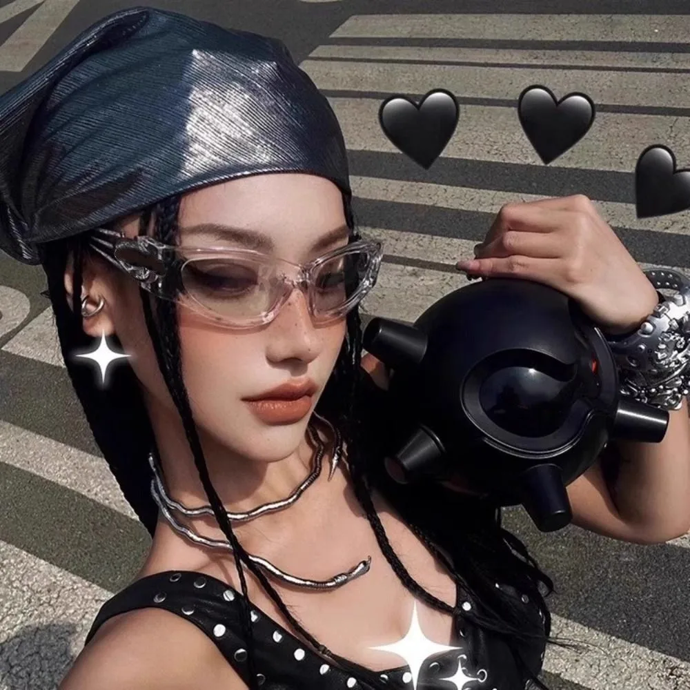 

Retro Hip Hop Leopard Print Hair Scarf Square All-match Y2k Print Turban Chest Scarf Headband Punk Bandana Beach
