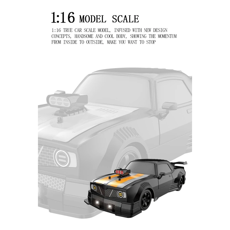 1:16 Modello Auto telecomandata C Drift Car Toy Simulazione Ruote Motrici per Gioco Veicolo Auto da Corsa Regalo