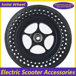 6X1 1/4 6inch wheel front small accessories menu inflatable honeycomb solid tire assembly