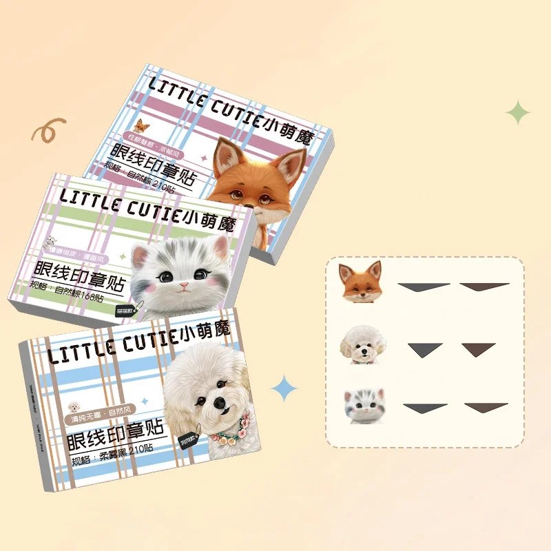 168/210Pcs 아이라이너 씰 스티커 방수 땀 방지 피팅 부은 눈 블리스터 조정 눈 아이라이너 패치