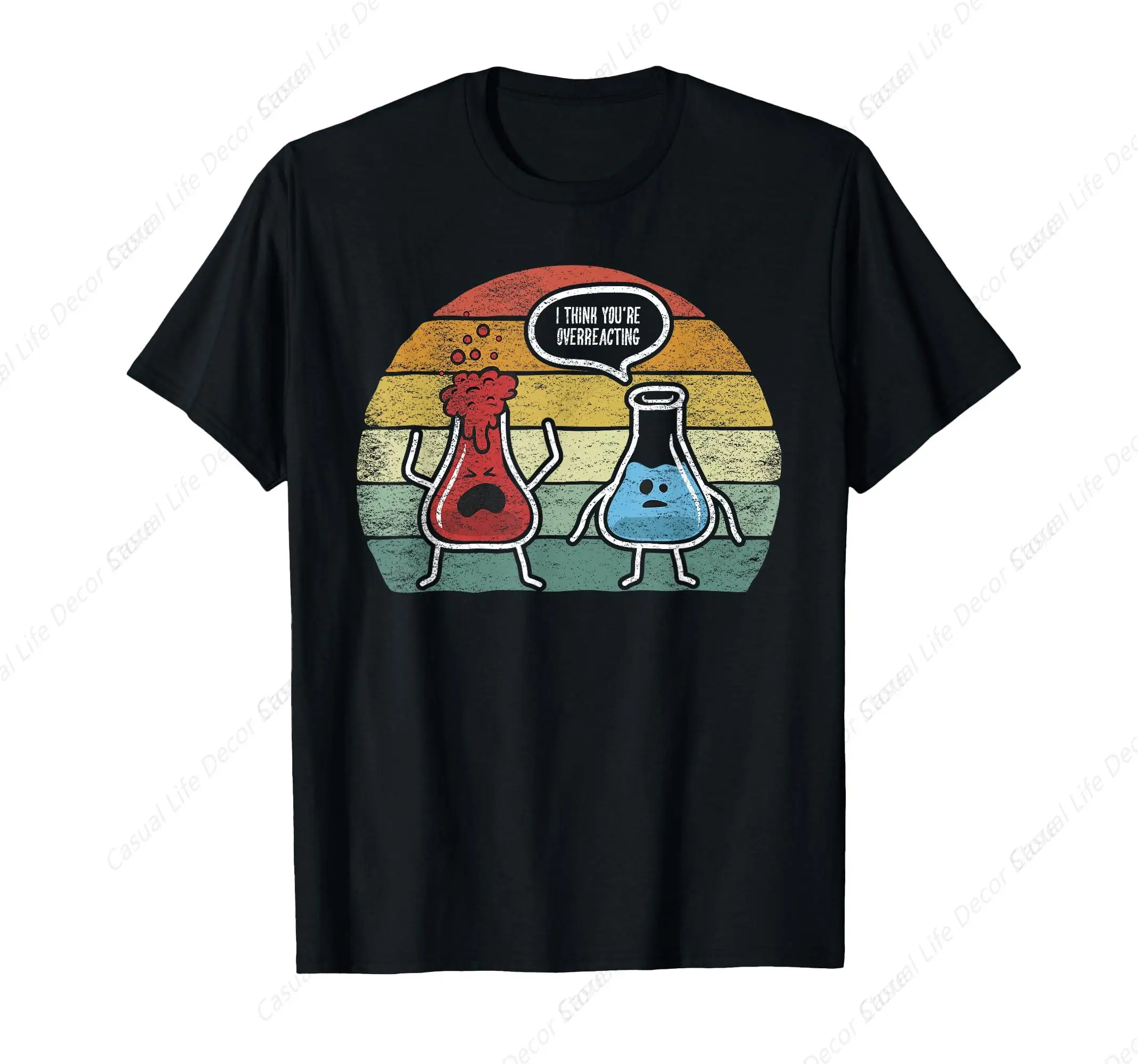 

Retro Vintage I Think You're Overreacting Fun Nerd Chemistry T-Shirt