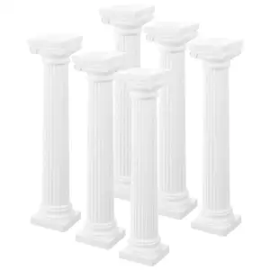 6 PCs Römische Säulenstatue Statue Statue Römische Pilar Dekoration Foto Square Griechische Säule Pot Säule Romano für Mini House 11 Hauptverkäufe griechische Säulen - №9
