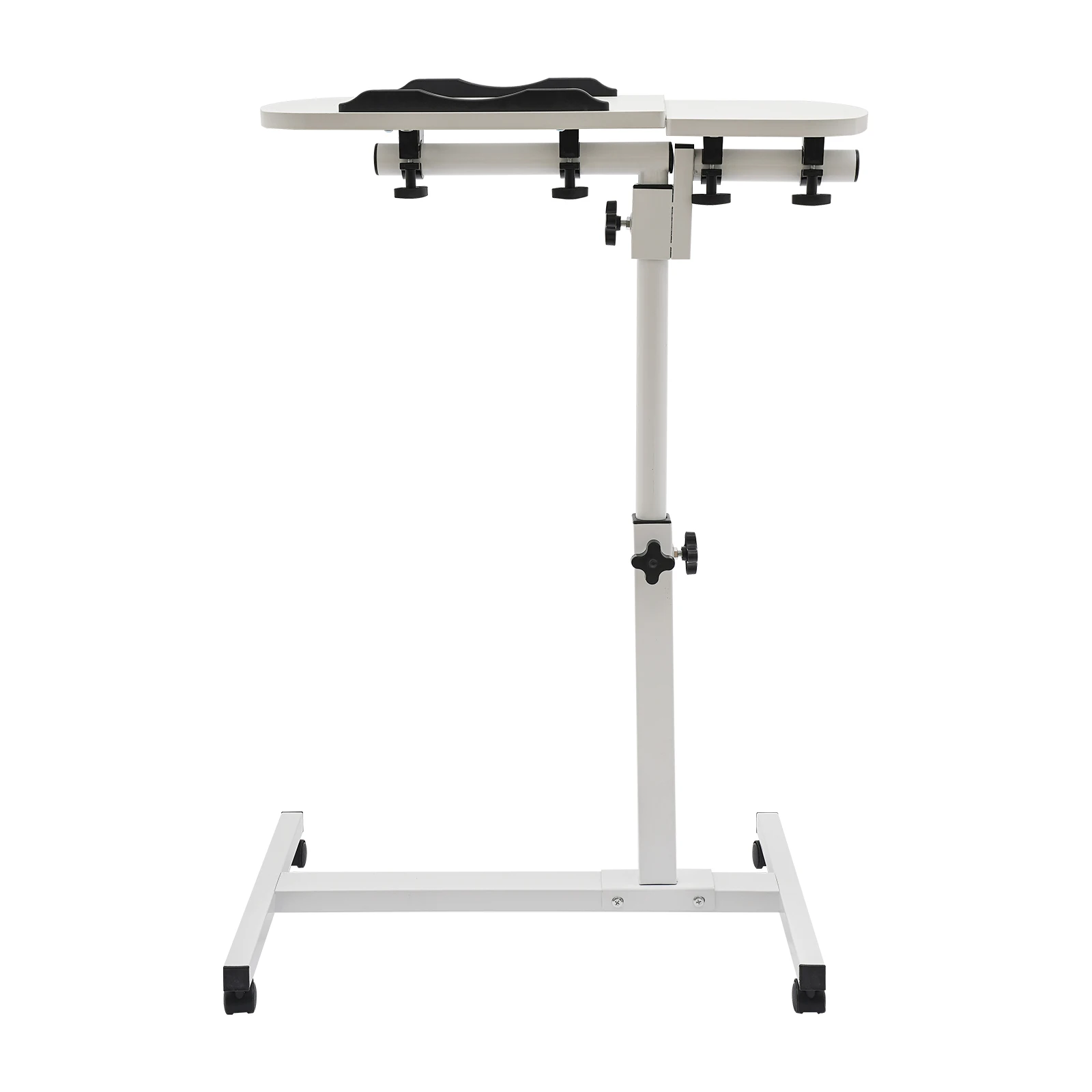 Angle & Height Adjustable Rolling Table Laptop Notebook Stand Tiltable Table Top Desk Sofa Bed Side Table