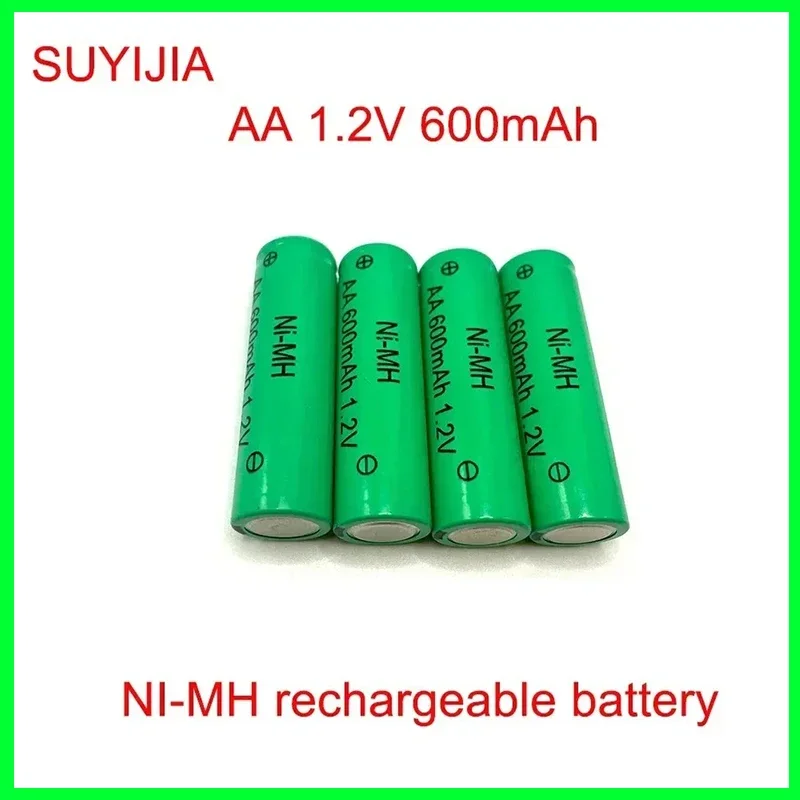 AA 1.2V NiMH Battery 600mAh Rechargeable Battery Suitable for Alarm Clock MP3/MP4 Flashlight Toys Electric Shaver Remote Control