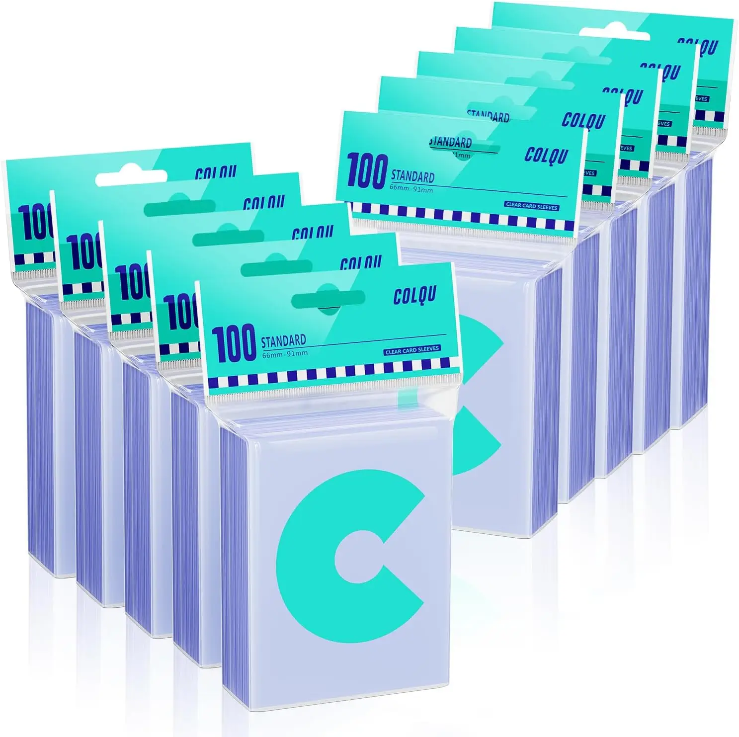 

1000 Clear Card Sleeves for Trading Cards, Soft Protectors for Sports, MTG, and Game Cards