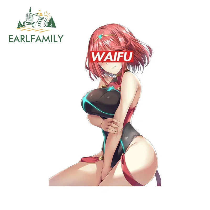 

EARLFAMILY 13cm x 9cm for Xenoblade Pyra Waifu Car Stickers Sunscreen Simple Decals Accessories Windows Motorcycle Bumper Decor