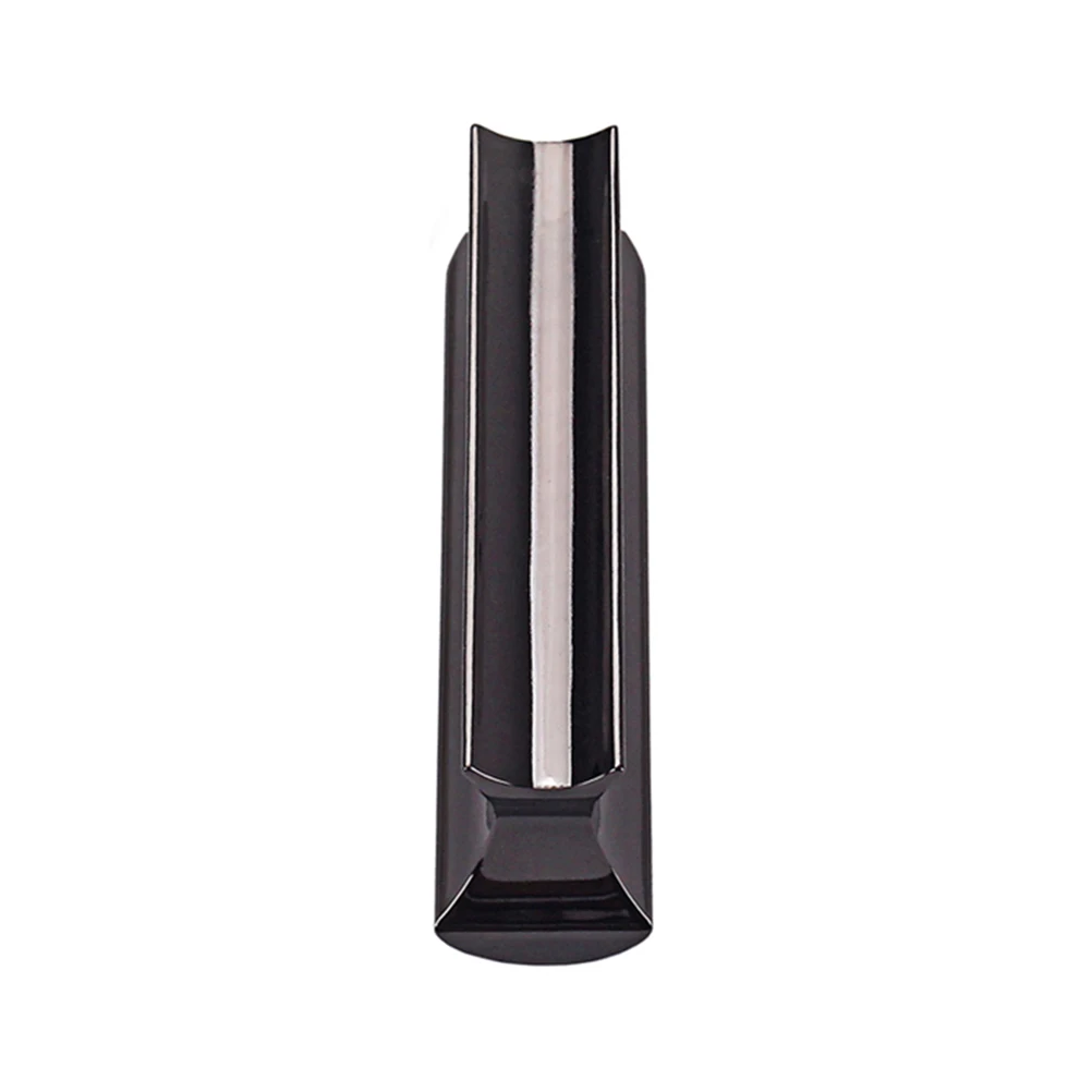 

Stainless Steel Hawaii Lap Stick For Electric Bass Cutaway Ends Semi- Ergonomic Design Black Color Hawaii Guitar Slide