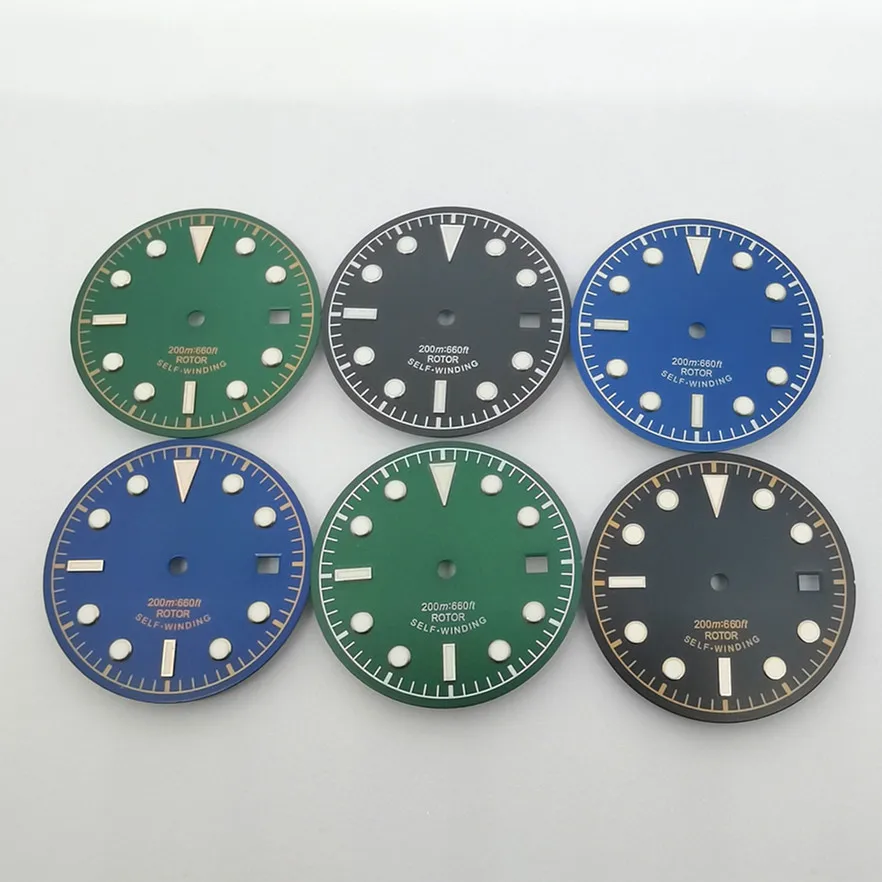 30.5mm Watch Dial In Various Colors To Fit Japanese Nh35 Nh36 ETA2824 2836 MIYOTA8215 DG2813 Automatic Movement