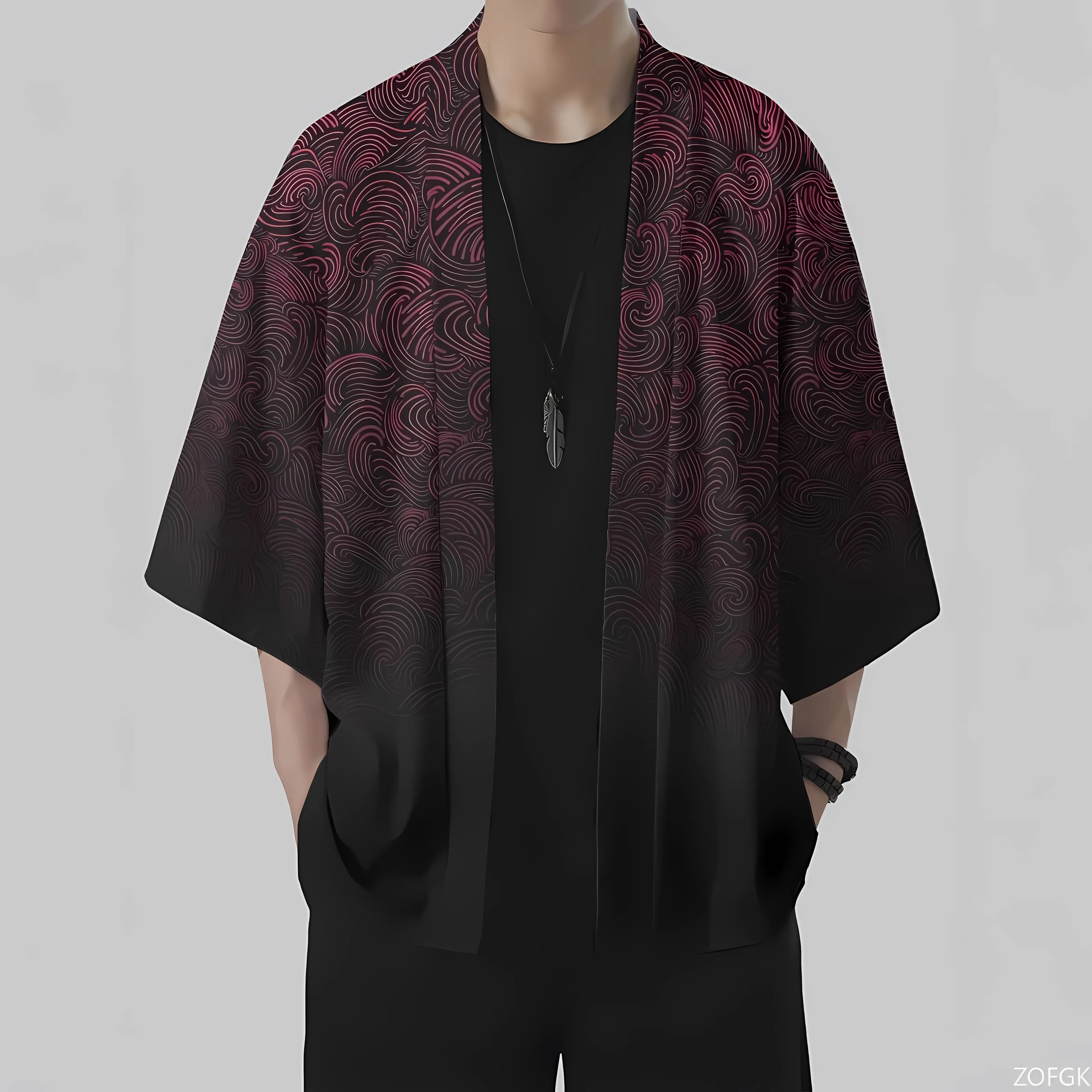 2026 Sommer Neue Herren-Kimono – Street Fashion Kimono Bewertung und Preis