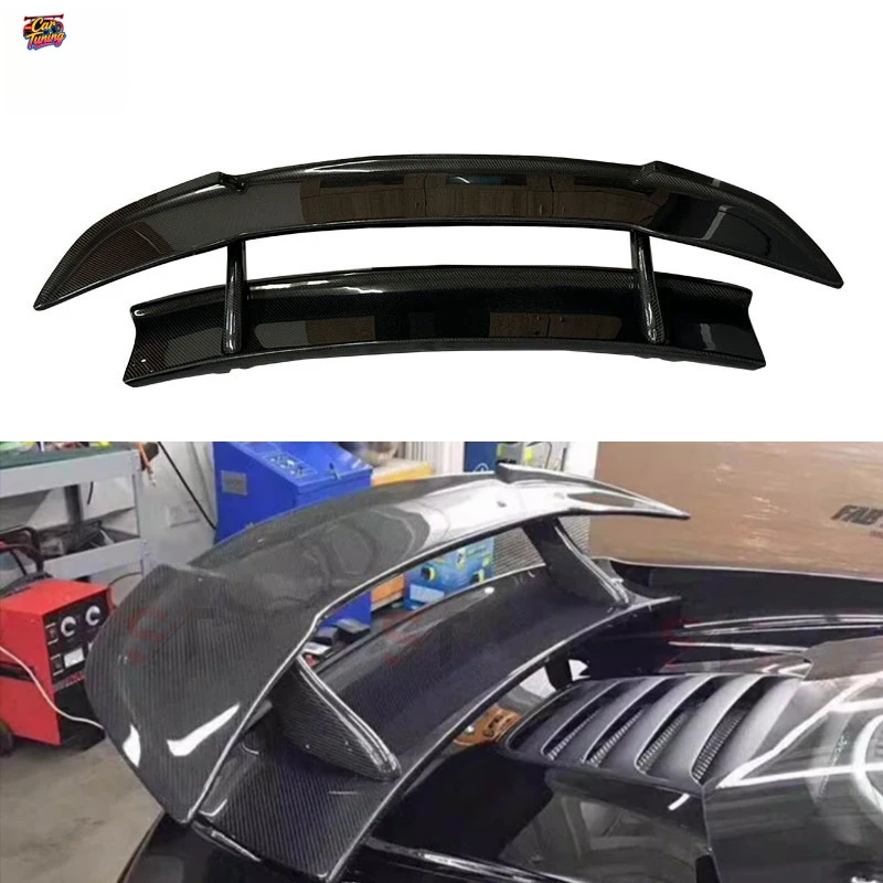 

Suitable for McLaren 650S carbon fiber DMC model , double-layer fixed wind , modified spoiler, car rear wing