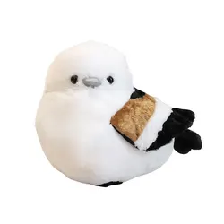 25/32cm Chubby Sleepy Birds Stuffed Tit Sparrow Kiwi Yellow Chick Plush Lifelike Animal Sofa Backrest Comforting Kids Present