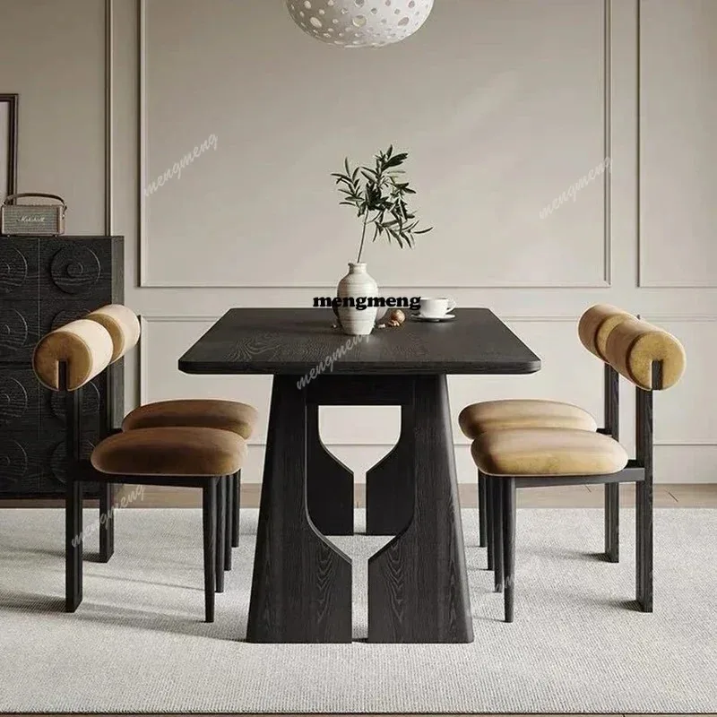 

French Vintage Hollow Solid Wood Dining Table Modern Working Kitchen Restaurant Dining Table Luxury Home Furniture Esstisch