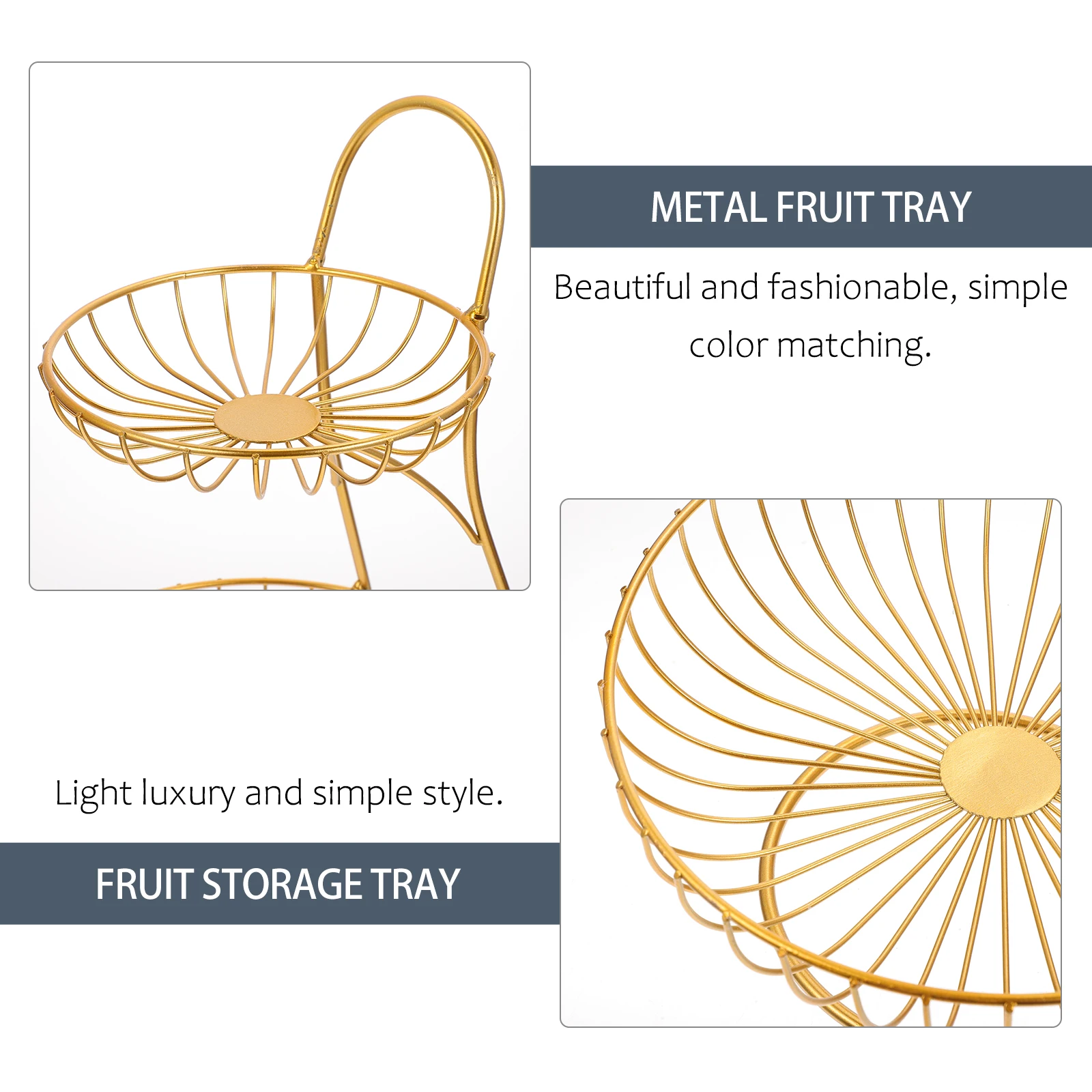 

1Pcs Iron Craft Fruit Holder Versatile Stand for Wedding Banquet Home Hotel Festival New Year Decor