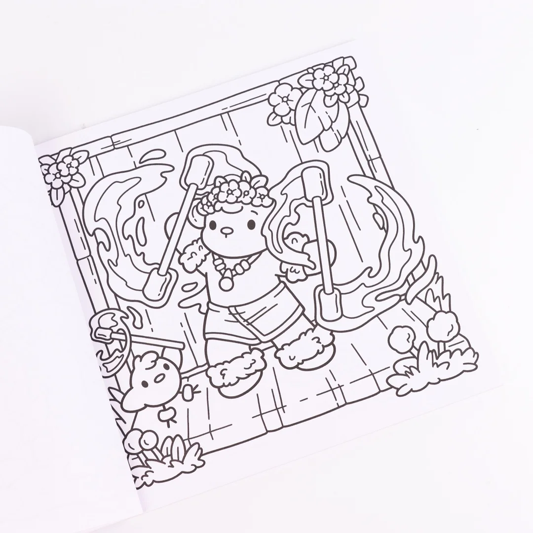 Przytulne Hawaje |   Puzzle Antystresowe |   Książka do kolorowania dla dorosłych |   Zawiera strony z uroczymi scenkami z zwierzętami |   Wykwintny wzór |   Cl to