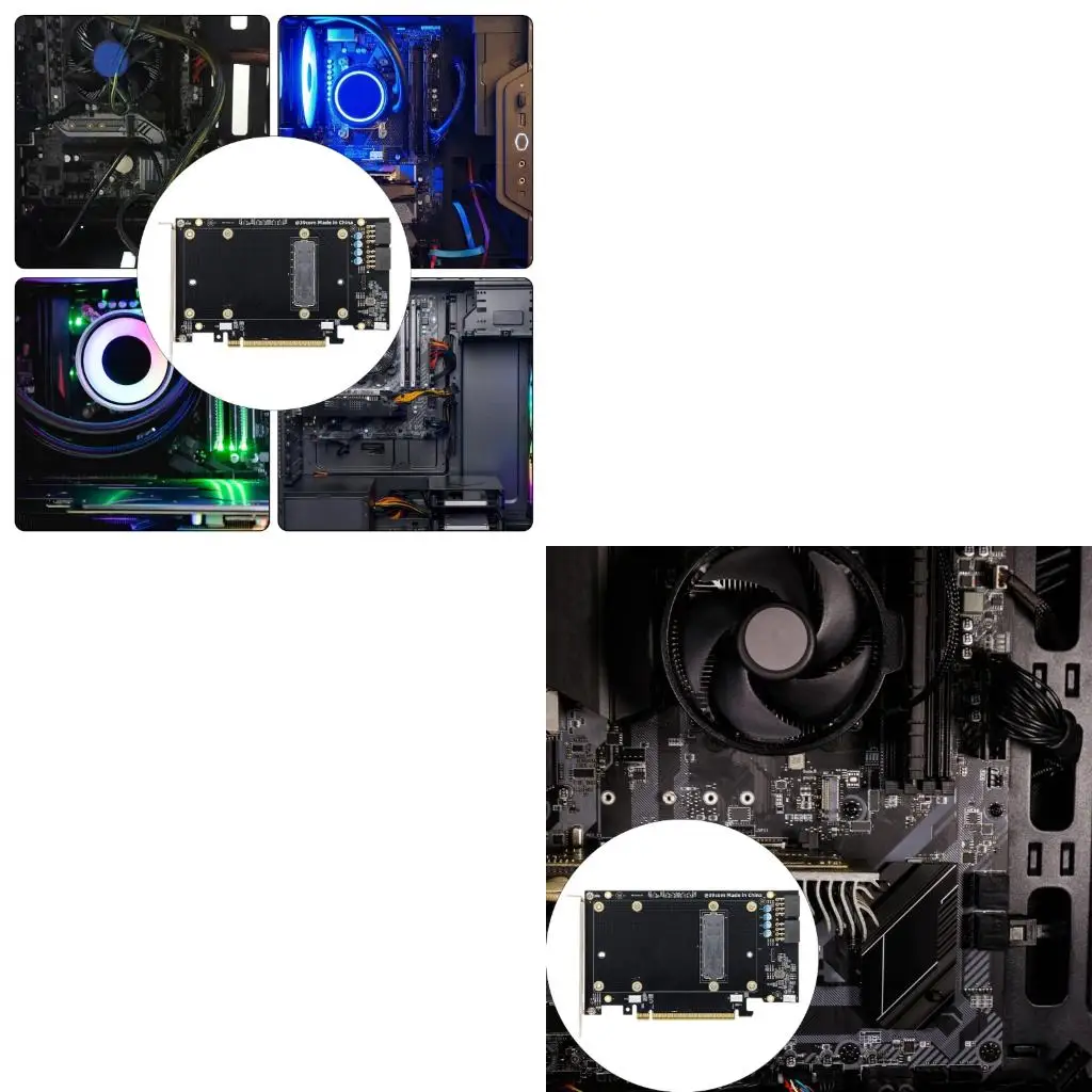 

Universals SXM2 Graphics Card Converters PCIe X16 Interfaces Adapter With Fan Regulation