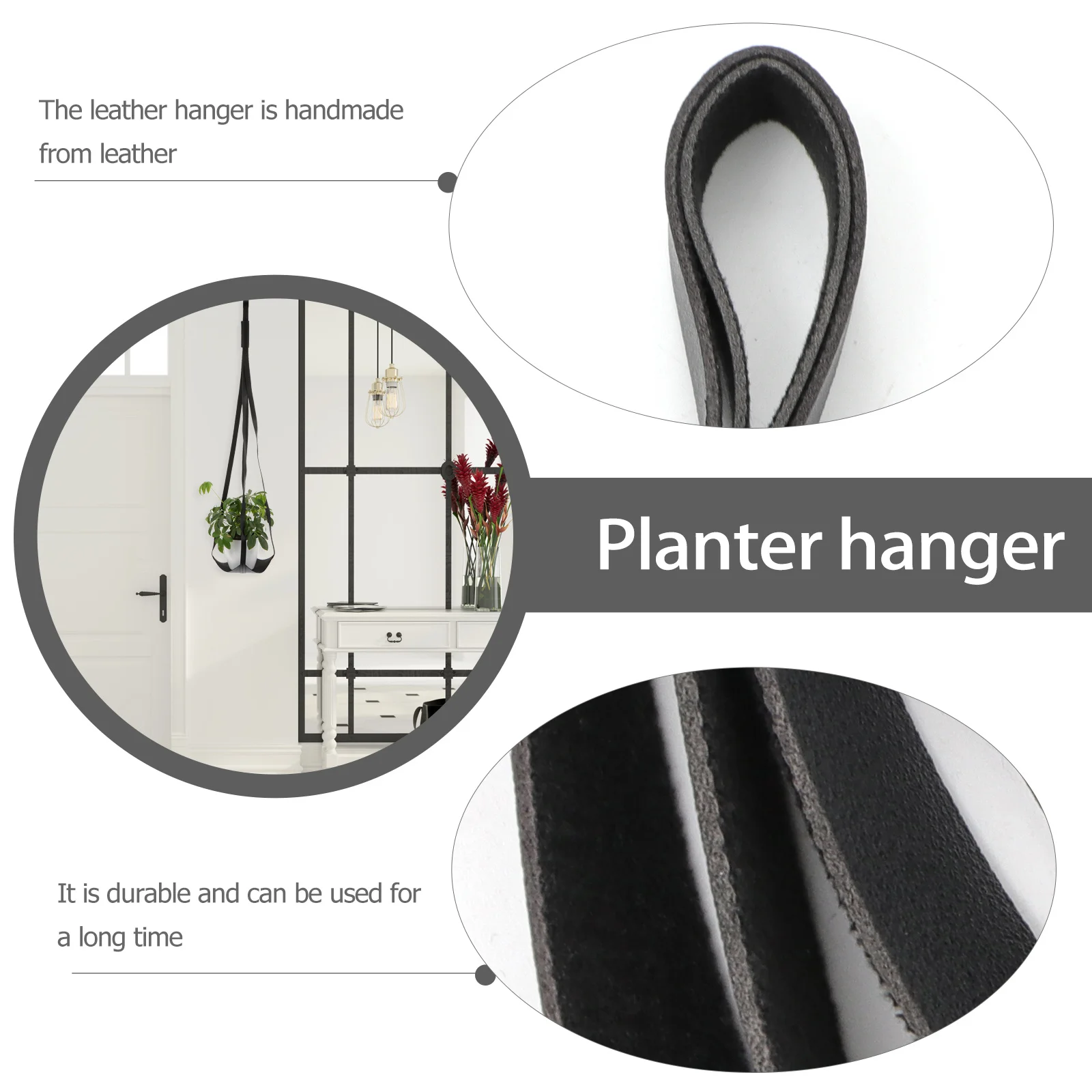 

Plant Hanger Elegant Handmade Hanging Flowerpot Sling for Indoor Outdoor Balcony Patio Garden Planter Holder