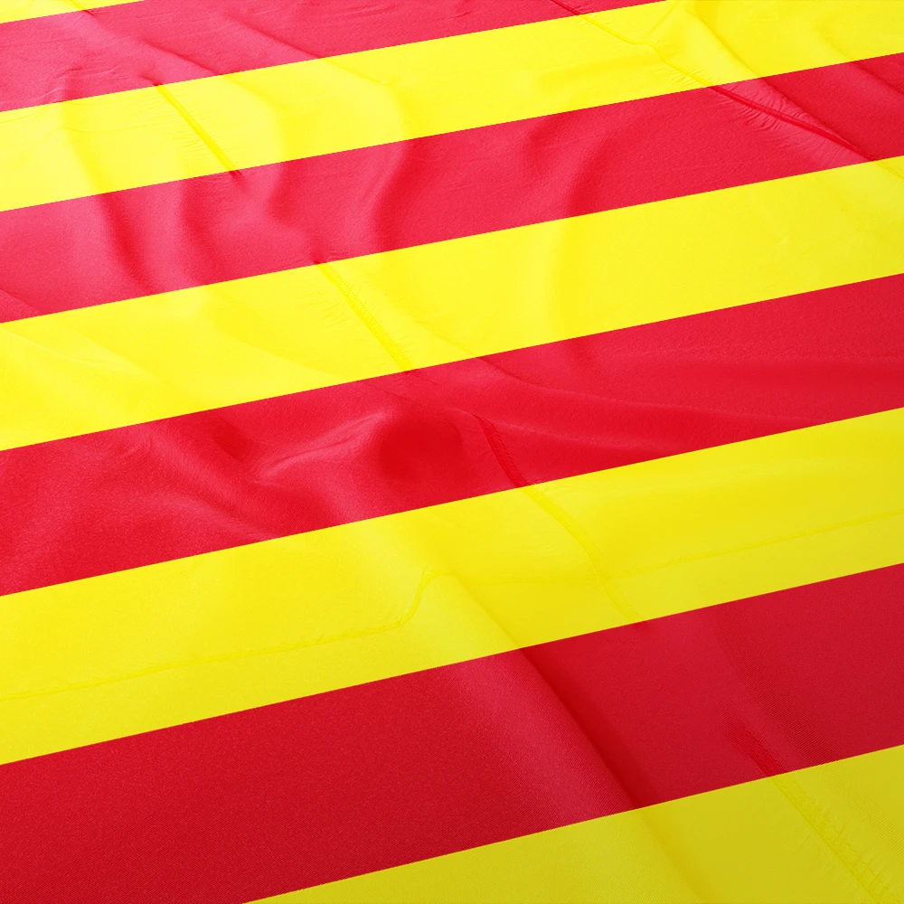 Catalunya Spain Spanish Flag 3ft x 5ft  Polyester Banner Flying 90* 150cm Custom Outdoor Fine Sewing Double Penetration