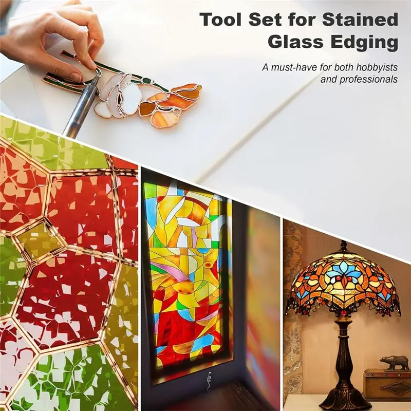 A60F-7/32 Copper Foil For Stained Glass,Copper Reactive Foil With Double-Sided Conductive - Deco,32.8 Yards With Foiling Tool