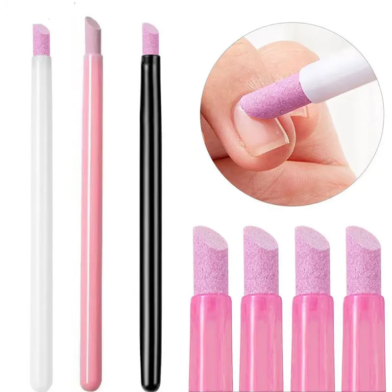1/2/3/5PC เล็บ Art ควอตซ์ปากกาเล็บ Cuticle Dead Skin Remover UV GEL เล็บ Stick ไฟล์อุปกรณ์เสริมเครื่องมือ