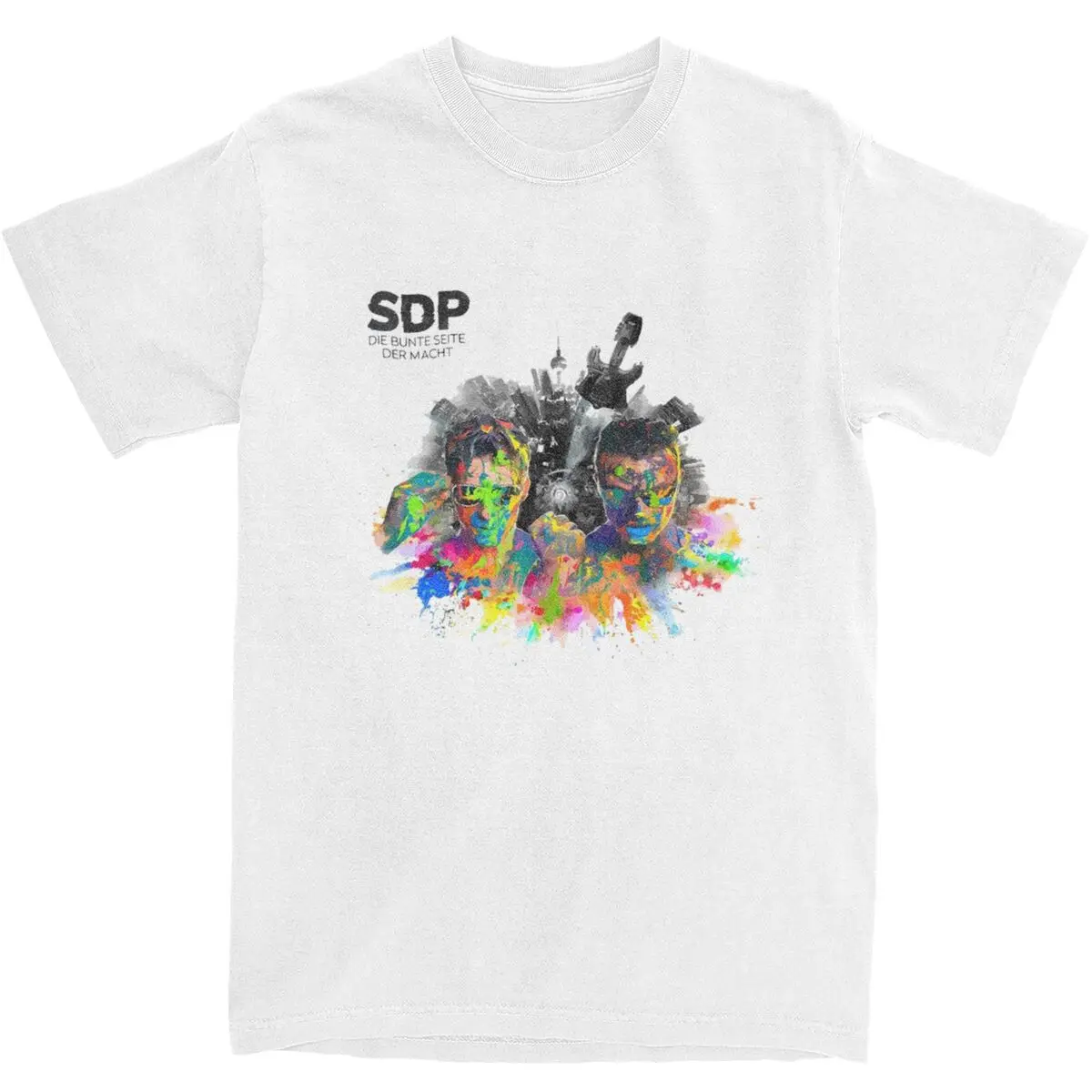 

Sdp Band Music Singer 2024 Tour T-Shirt Summer Germany Rock T Shirts 100% Cotton Tee Shirt For Men's Short Sleeve Casual Tops