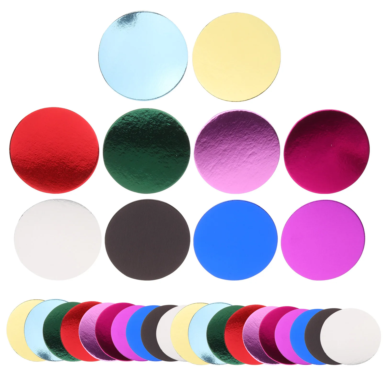 30 ورقة ملونة مستديرة على شكل قلب من ورق الحرف DIY مجموعة قطع الورق للبالغين مجموعة فنية قابلة للطي مثالية للمدرسة المنزلية #6