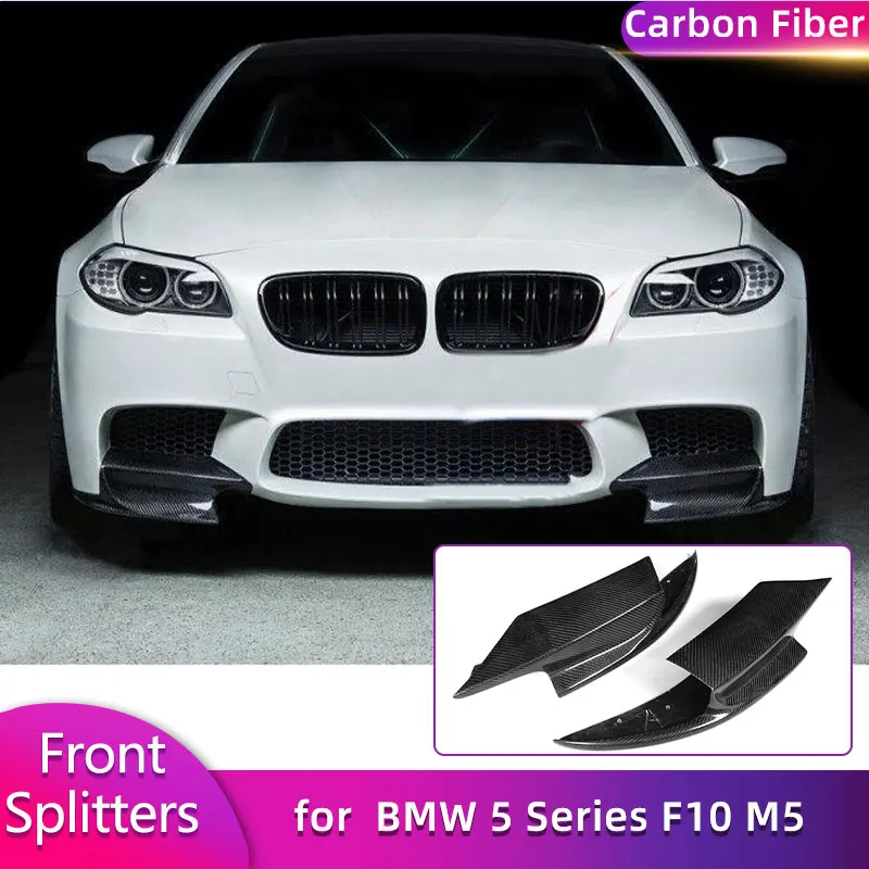 

Передний бампер из углеродного волокна, сплиттер, спойлер для BMW 5 серии F10 M5, седан 2011-2017, гоночный передний сплиттер, комплекты кузова Cupwings