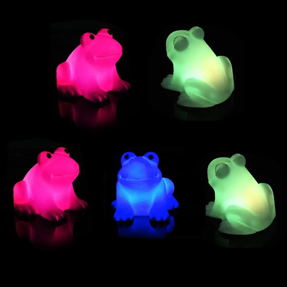 Creative Funny Energy Magic LED Cute Frog Night Light Lamp Changing Colors Colorful Lamp Gift