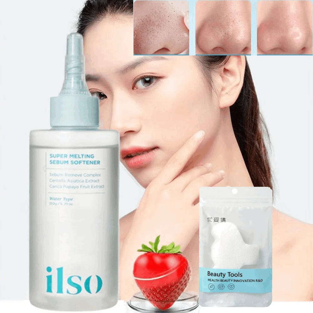 Ilso Blackhead Extractor Toner Multiple Plant Extracts Soothe Quick Acne Removal Blackhead Removal Gentle Deep Clean Facial Care
