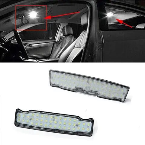Canbus 전면 후면 흰색 전체 LED 돔 지붕 조명 지붕 천장 돔 조명 BMW F10 F11 5 시리즈 1 시리즈 F20 F21 X3 F25 X4 F26