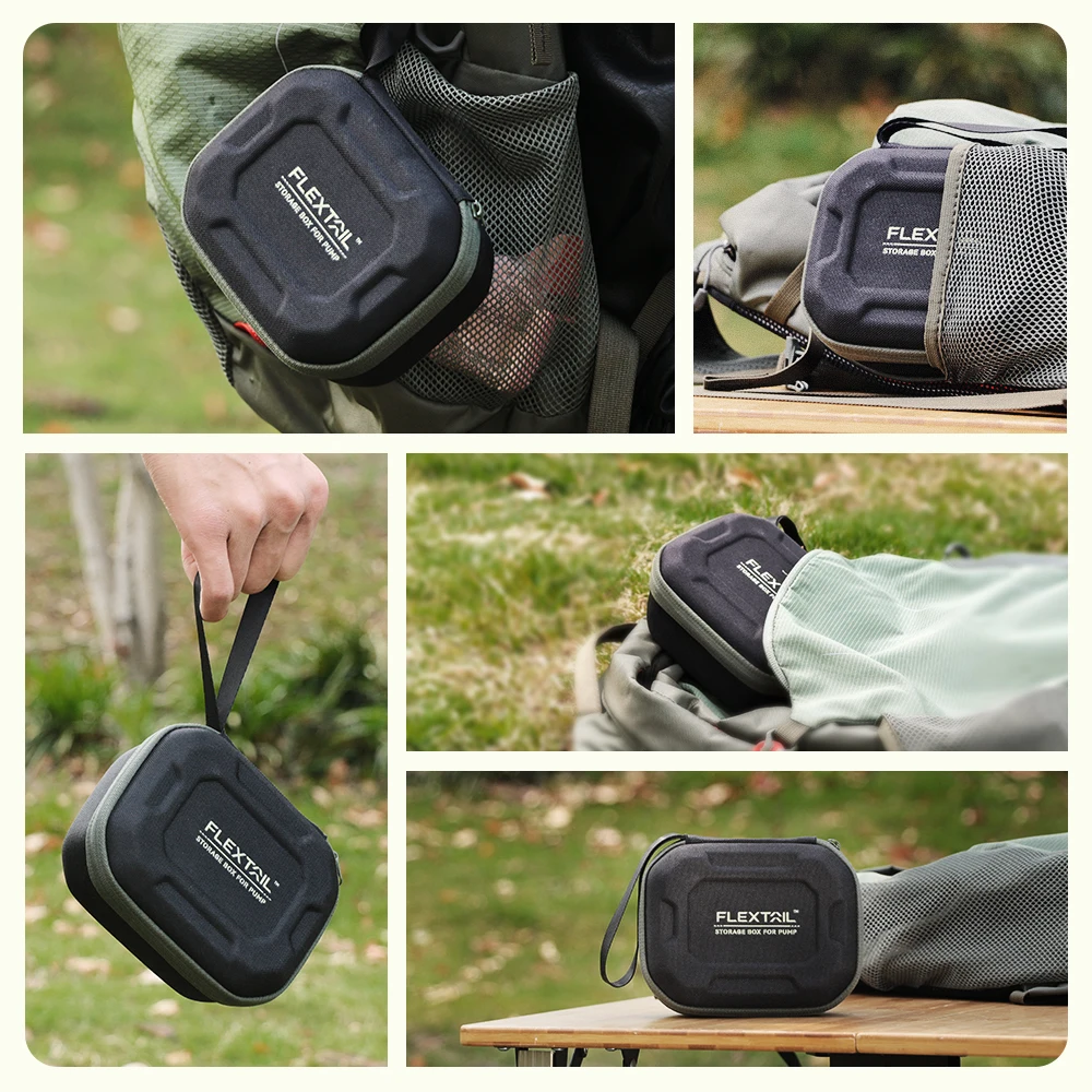FLEXTAIL Compact Travel Case Protective Organizer Mini Storage Box for TINY PUMP and MAX PUMP, Air Nozzles, Cables