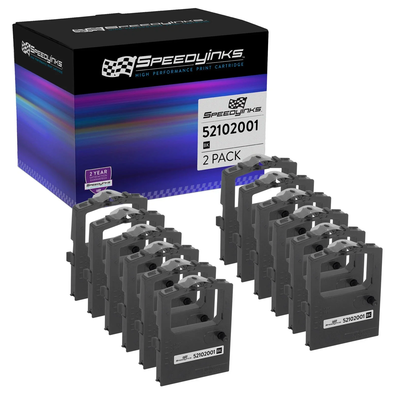 

For Okidata 52102001 12pk Black Printer Ribbon Cartridges