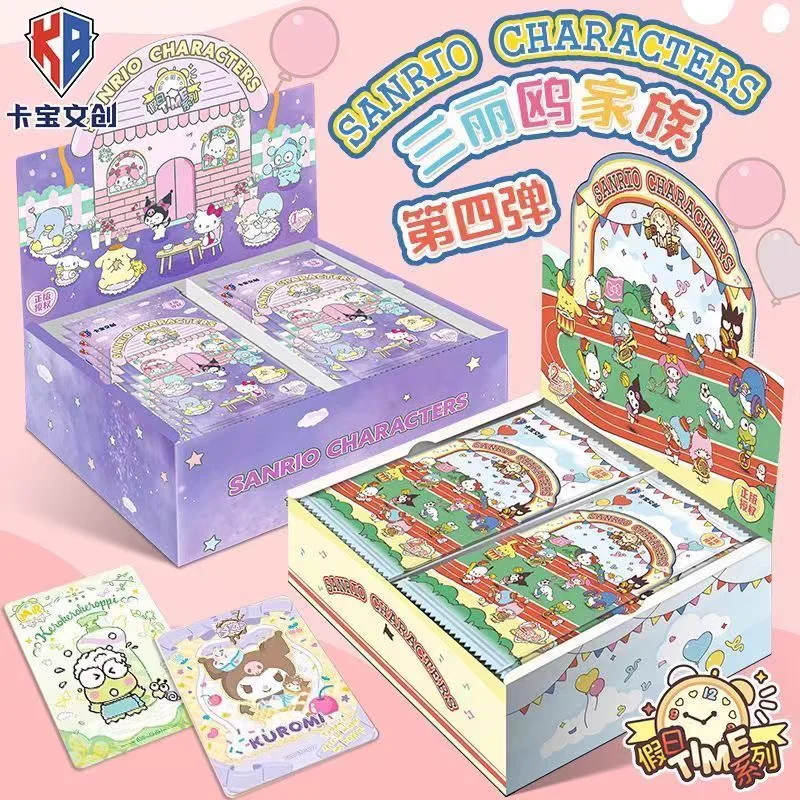 Original Box Card Sanrio Cute Anime Genuine Authorization Party Plan Characters Kuromi Kitty Melody Collection Children's Gifts