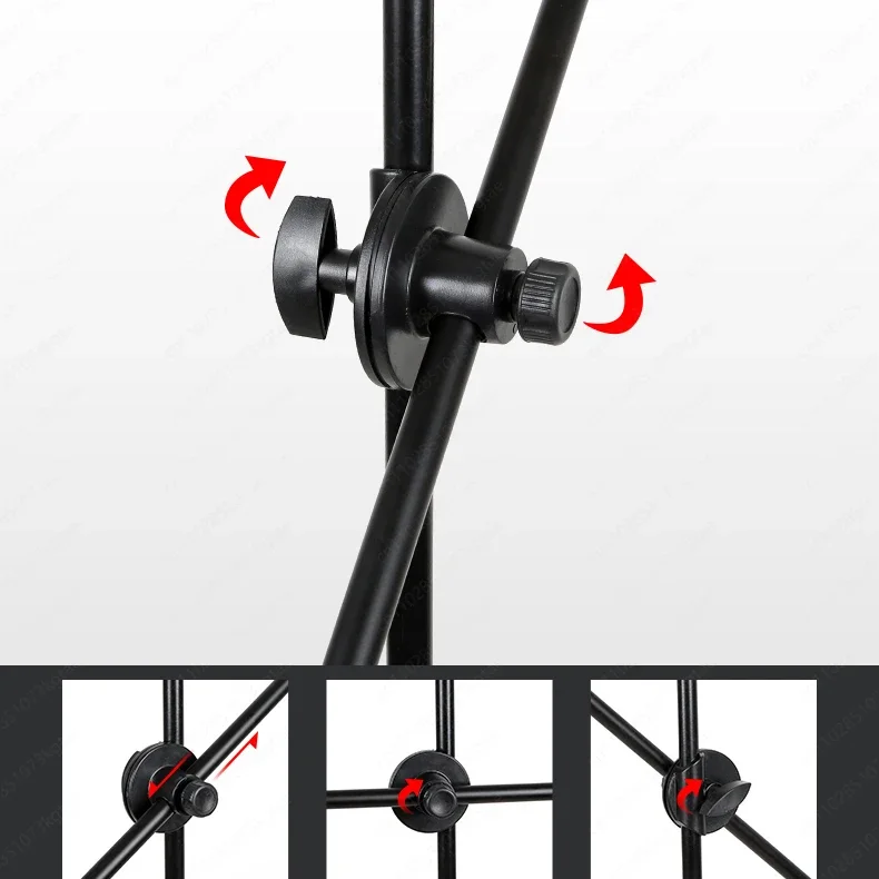 Overhead Bracket Desktop Tripod Stand Adjustable 360 Degrees Rotation Disc Support Boom Arm Metal ABS Photography Mobile Phone