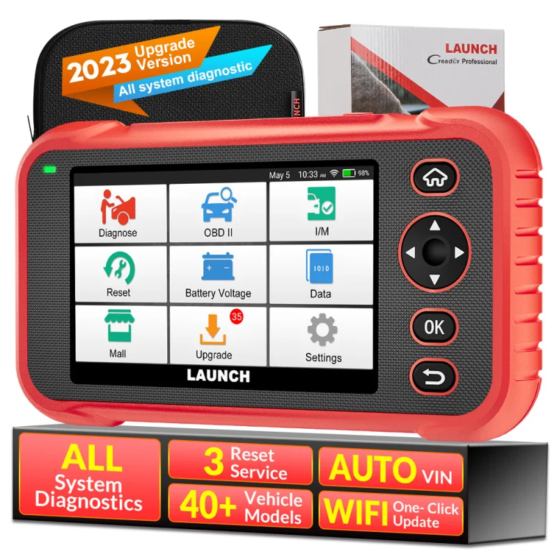 CRP123E PLUS Full Function OBD2 Scanner Diagnostic Machine for All Cars with 3 Resets Better than crp123x Lifetime