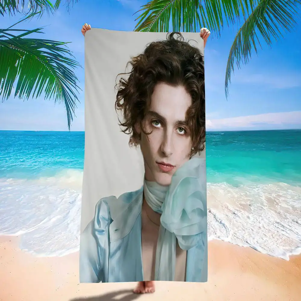 T-Timothee Microfiber Blanket Quick Drying Beach Towels Oversized Printing Super Absorbent Pool Towel Blanket