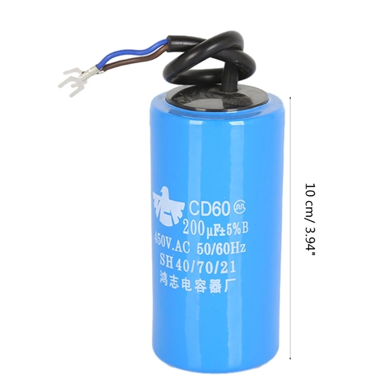 Professional CD60 Run Capacitor 450V  Motor Power 100uf 150uf 250uf 300uf