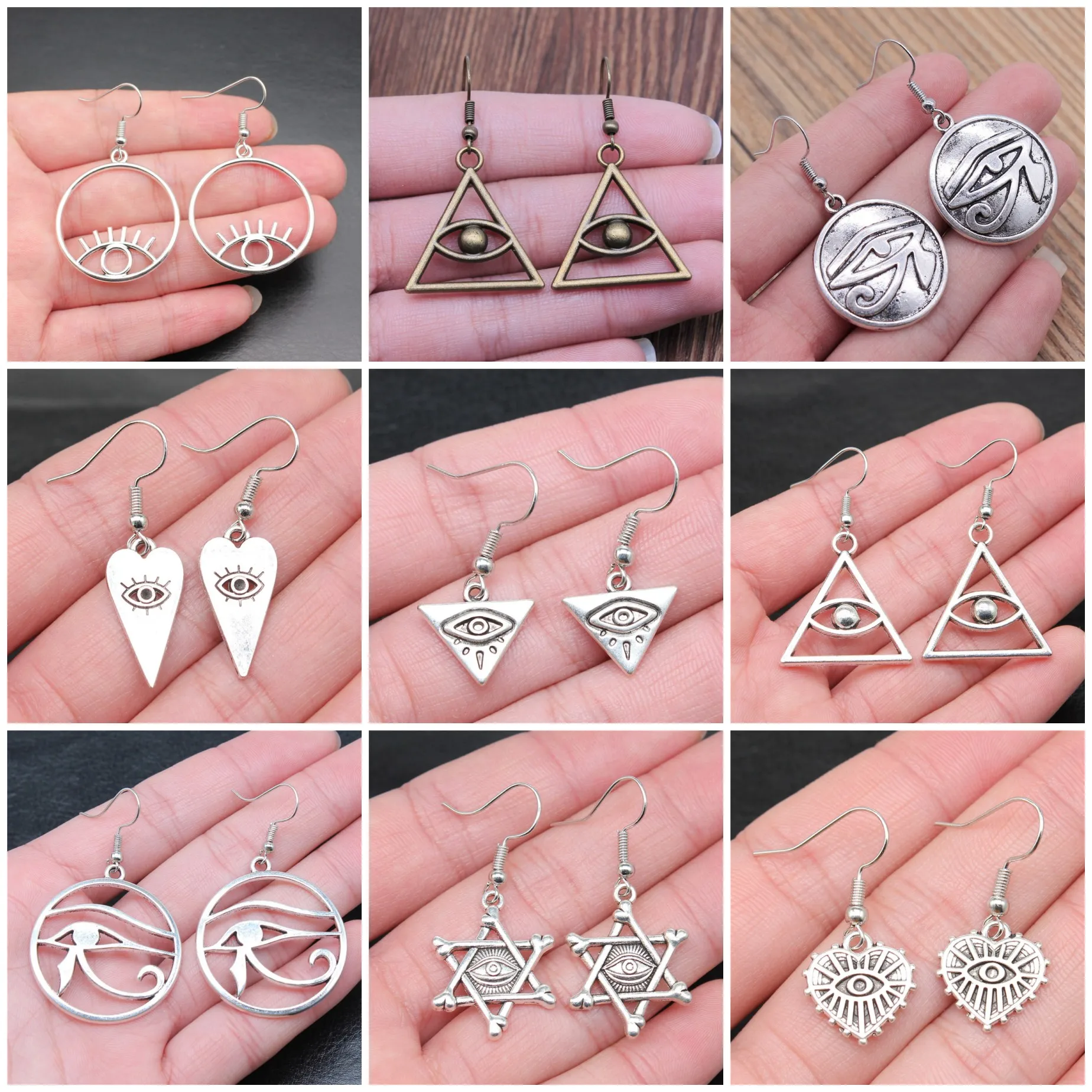 Evil Eye Hamsa Hand Protection Amulet Drop Earrings Dangle Earrings For Women Fashion Jewelry Gift