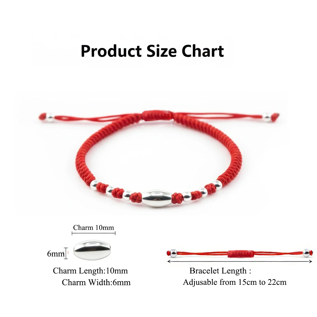 La Monada 14-22 Silver Bead Black Thread For Hand 990 Sterling Silver Bracelet Thread String Rope Bracelets For Women Silver 990