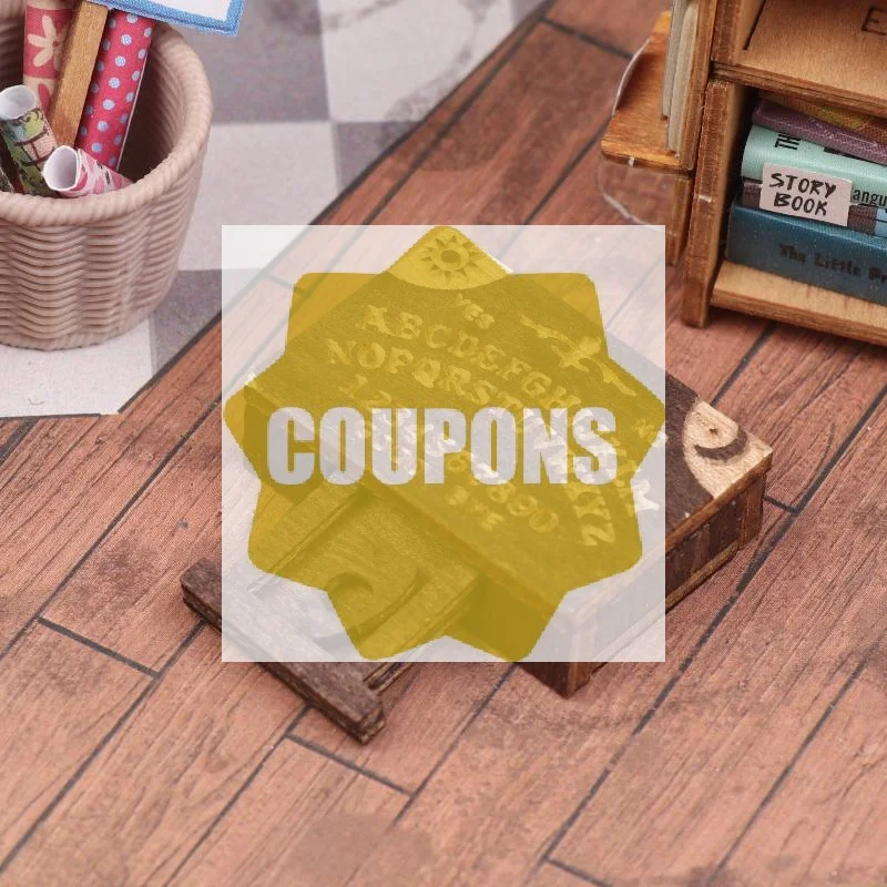 Retro Mini Wooden Ouija Board With Drawer Miniature Spirit Board Micro Landscape Scene Ornament Home Desktop Decoration