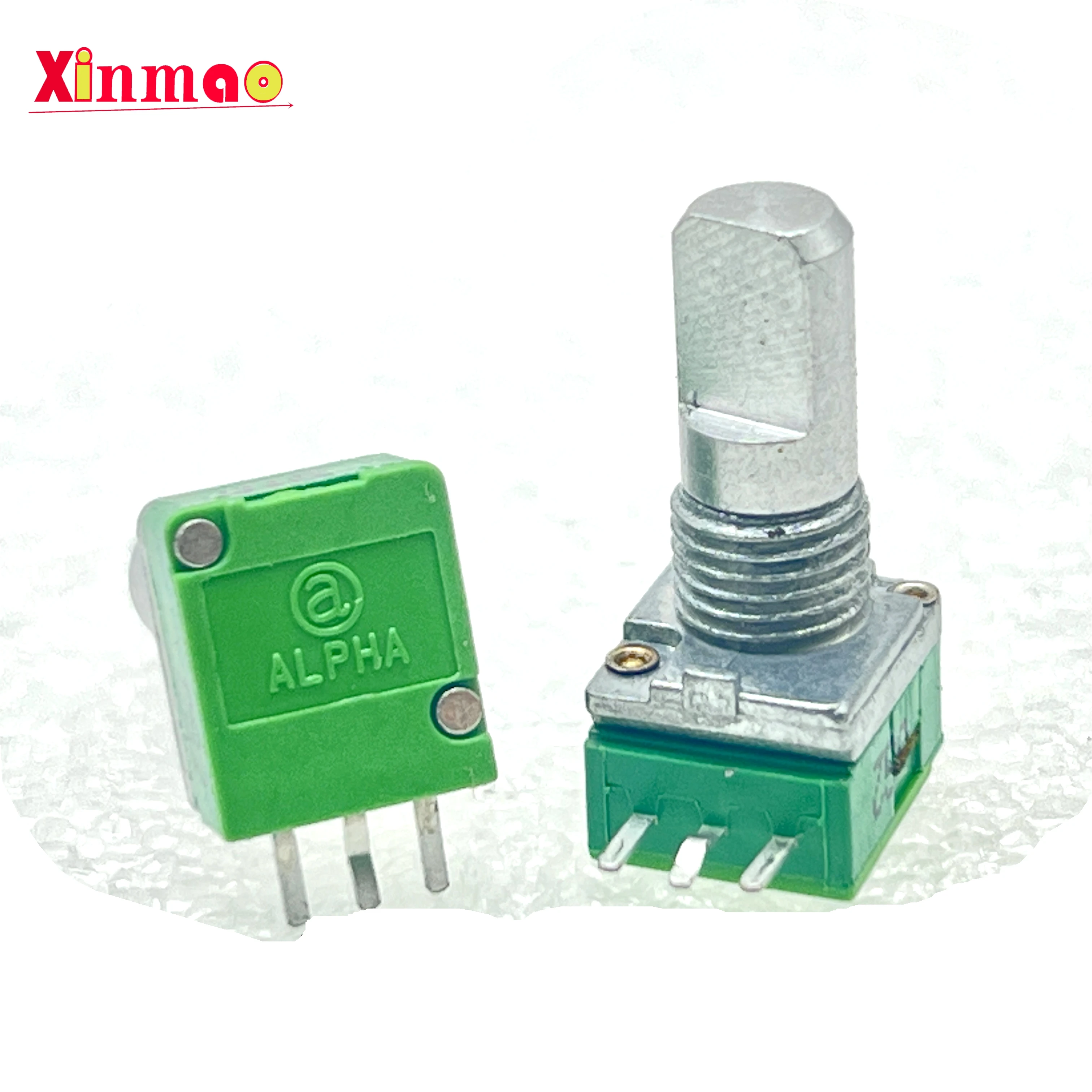 Taiwan ALPHA 09 Precision Potentiometer A250K B1M B100K B22K C150K C1M Axis Length 15mm