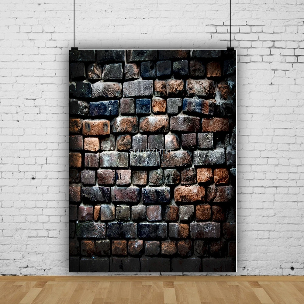 

SHUOZHIKE Brick Wall Backdrops Cement Party Baby Child Portrait Photographic Background Photo Studio Props ZQ-25