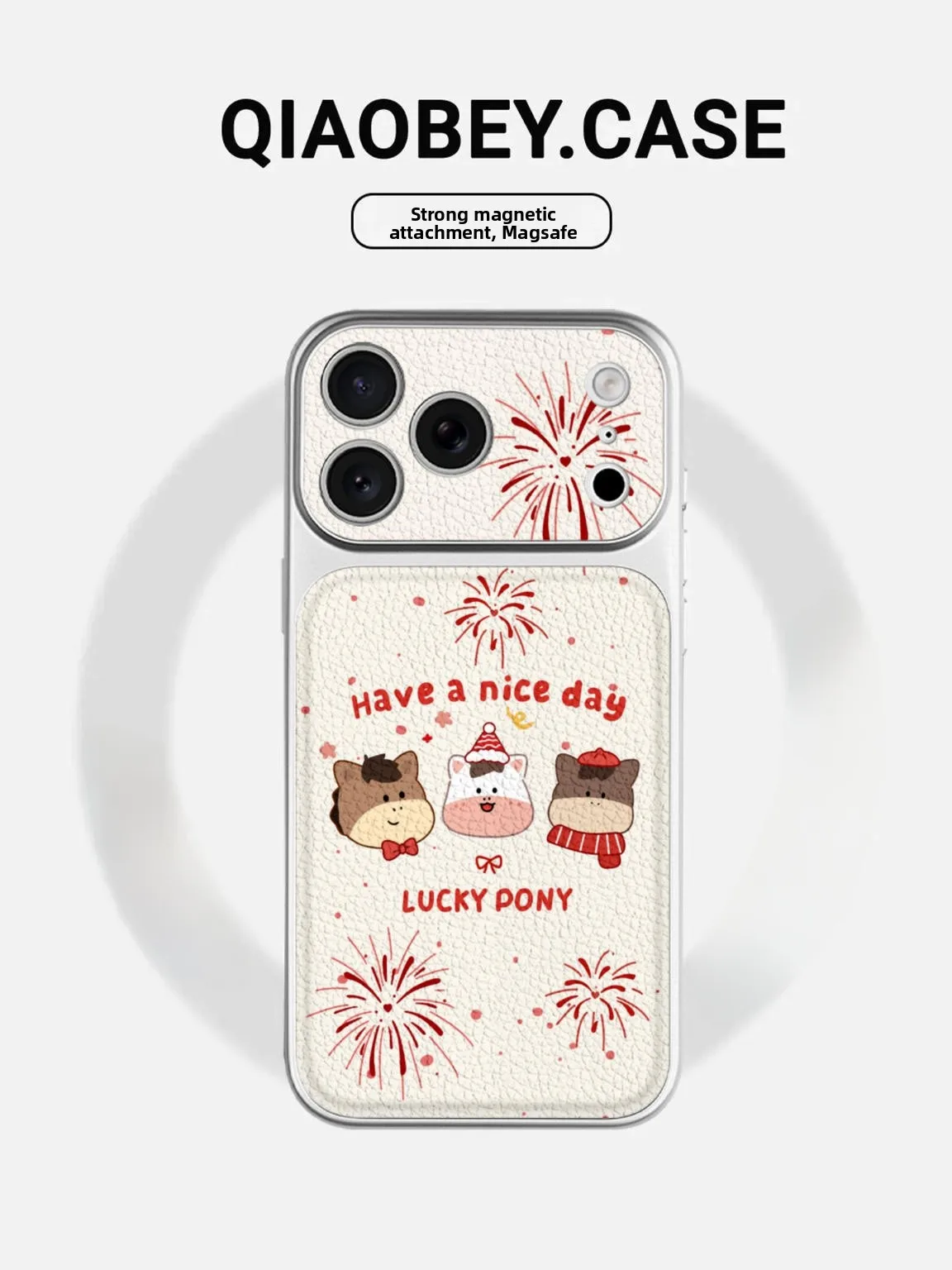 

iPhone 17 pro Max Cartoon Protective Case Female Style Large Window Firework Instant Change Cute Creative TPU Material