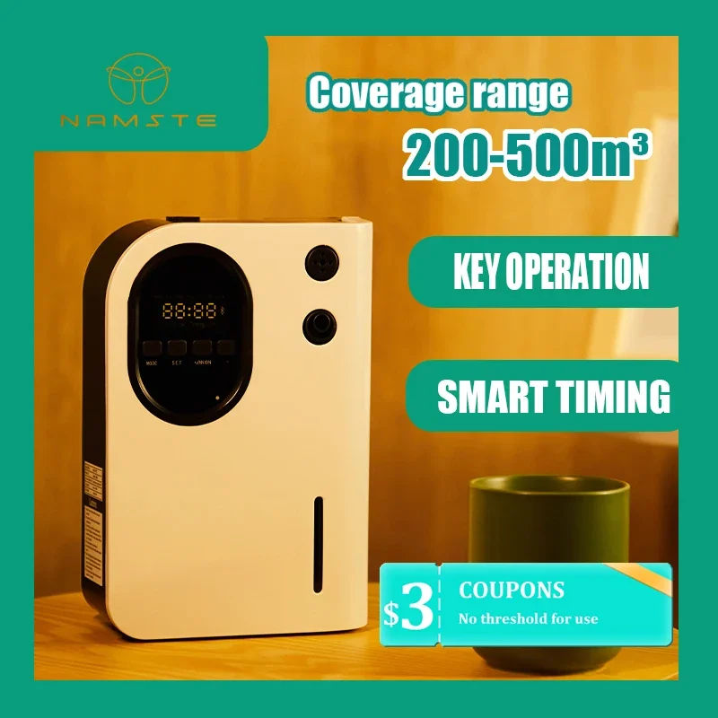 NAMSTE Perfume Aromatherapy Machine Essential Oil Diffuser Smart Time Wall Mounted Key Home Appliance Room Aromatherapy Office