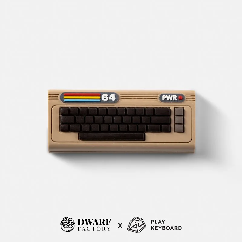 Copritasti in resina Dwarf Factory X Play Tastiera C64 CRP Tasti per entrare Copritasti personalizzati Accessori per tastiera meccanica Regalo