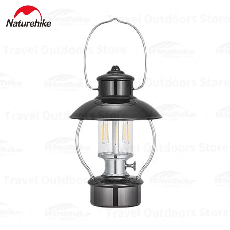 Naturehike Camping Lamp LED Desk USB Rechargeable Lamp Outdoor Portable  Lighting Garden IPX4 Tent Light Vintage Ambient Light