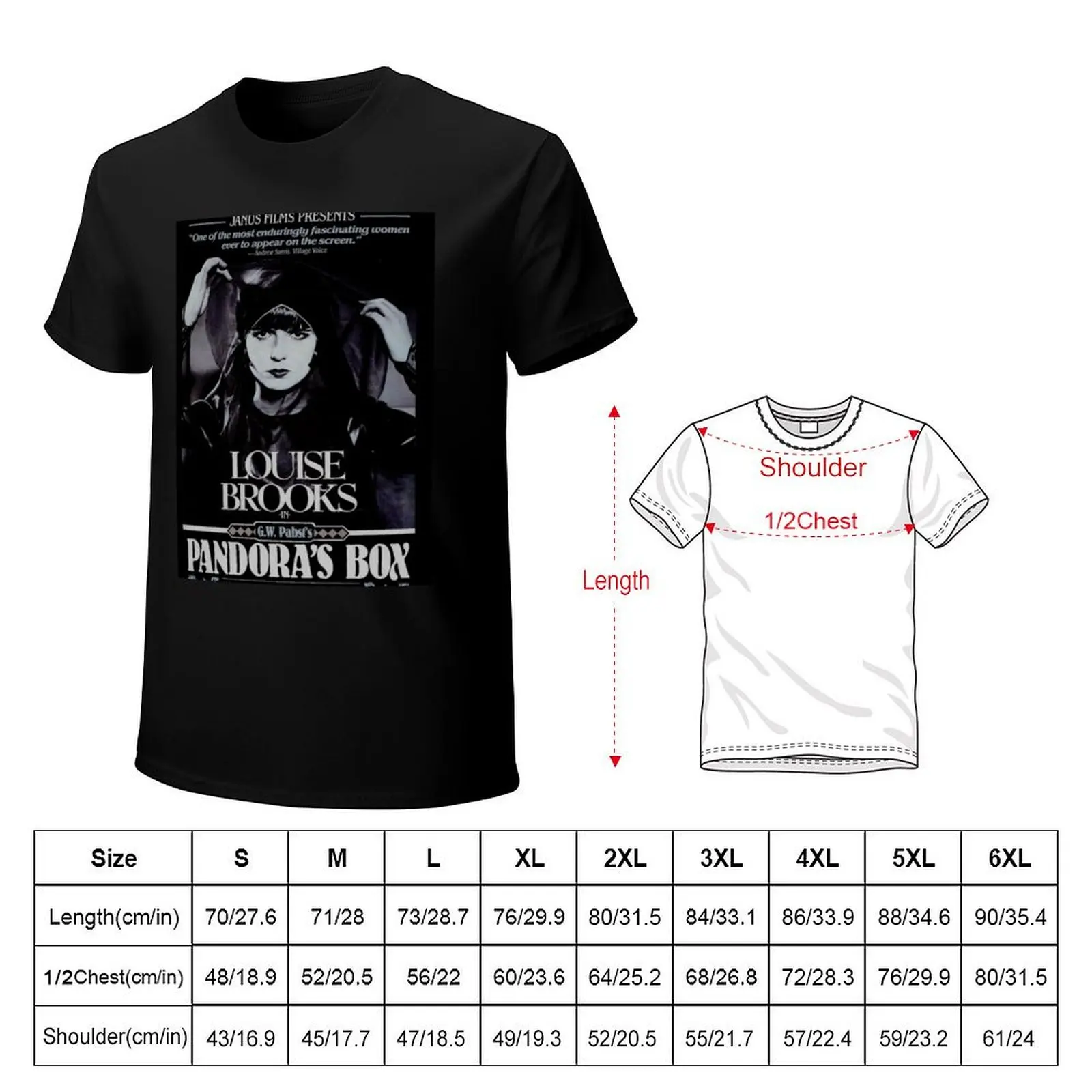 Pandora's Box 1929 T-Shirt Short sleeve tee aesthetic clothes customs plus sizes T-shirt men