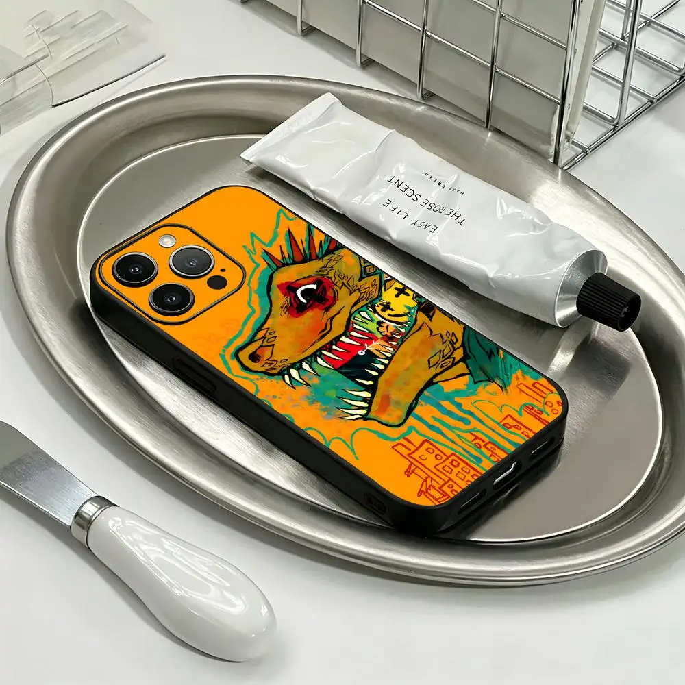 Funda de Teléfono con Diseño de Anime Dorohedoro para iPhone 17 16 15 14 13 12 11 Plus Mini Pro Max, Funda Protectora Suave Negra a Prueba de Golpes