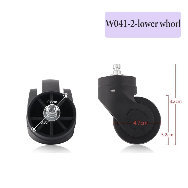 For W041-2 Replaceable Silent Swivel Wheels Enable Quick and Easy Installation on Luggage—Repair Damaged Wheels.