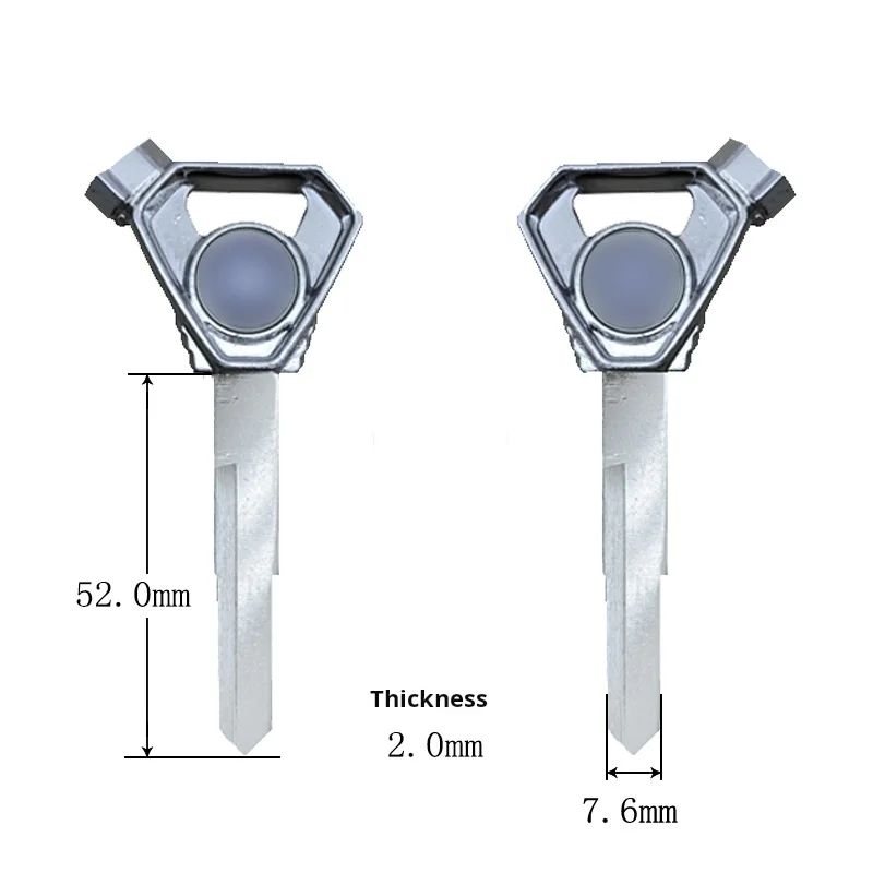 Yamaha Motorfiets Sleutel, Geschikt Voor: Yamaha Qiaoge Xinfuxi As125 Xunying Saiying Motorfiets Sleutel Embryo. (Inclusief Magneet)